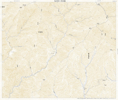 Pacific Spatial Solutions, Inc. 563955 大日岳 （だいにちだけ Dainichidake）, 地形図 digital map