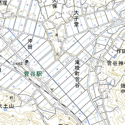 Pacific Spatial Solutions, Inc. 564005 上大越 （かみおおごえ Kamiogoe）, 地形図 digital map