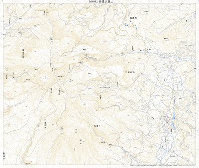 Pacific Spatial Solutions, Inc. 564032 安達太良山 （あだたらやま Adatarayama）, 地形図 digital map