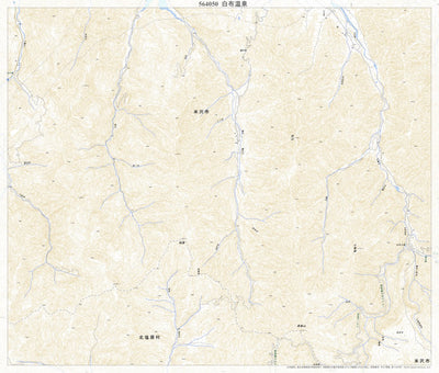 Pacific Spatial Solutions, Inc. 564050 白布温泉 （しらぶおんせん Shirabuonsen）, 地形図 digital map