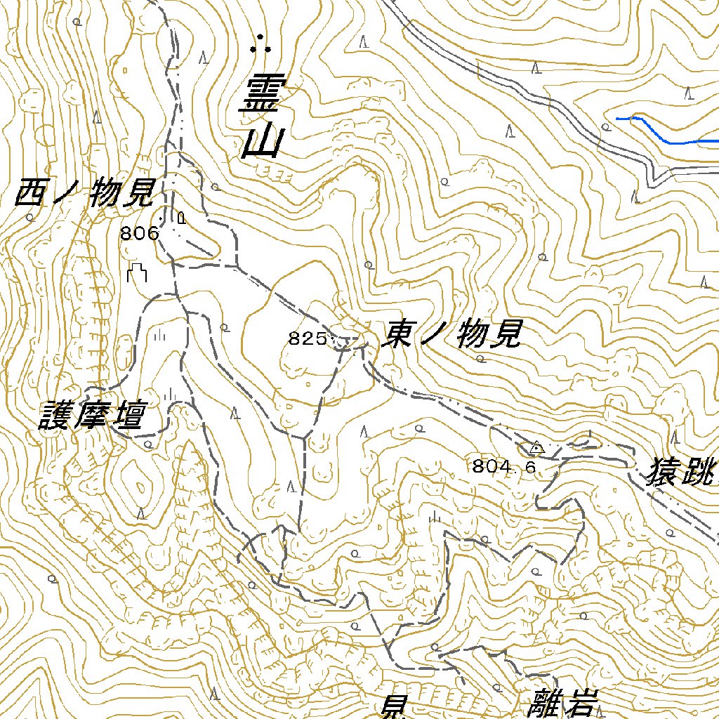 564055 霊山 （りょうぜん Ryozen）, 地形図 Map by Pacific Spatial 