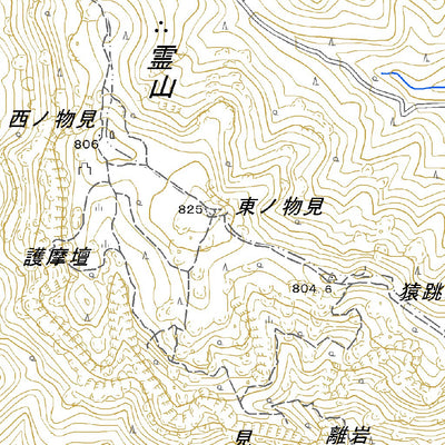 Pacific Spatial Solutions, Inc. 564055 霊山 （りょうぜん Ryozen）, 地形図 digital map