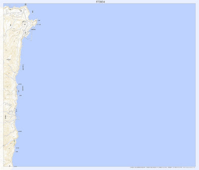 Pacific Spatial Solutions, Inc. 573834 相川 （あいかわ Aikawa）, 地形図 digital map