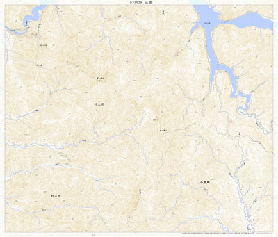 Pacific Spatial Solutions, Inc. 573925 三面 （みおもて Miomote）, 地形図 digital map