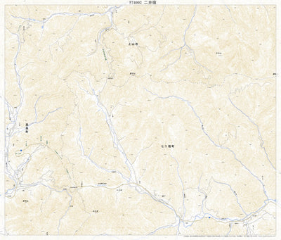 Pacific Spatial Solutions, Inc. 574002 二井宿 （にいじゅく Niijuku）, 地形図 digital map
