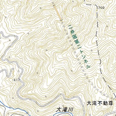 Pacific Spatial Solutions, Inc. 574002 二井宿 （にいじゅく Niijuku）, 地形図 digital map