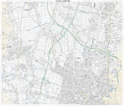 Pacific Spatial Solutions, Inc. 574032 山形北部 （やまがたほくぶ Yamagatahokubu）, 地形図 digital map