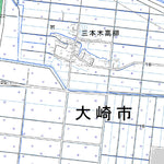 Pacific Spatial Solutions, Inc. 574067 古川 （ふるかわ Furukawa）, 地形図 digital map