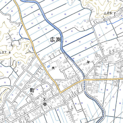 Pacific Spatial Solutions, Inc. 574151 広淵 （ひろぶち Hirobuchi）, 地形図 digital map