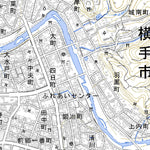 Pacific Spatial Solutions, Inc. 584074 横手 （よこて Yokote）, 地形図 digital map