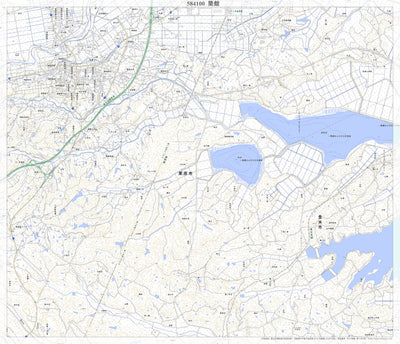 Pacific Spatial Solutions, Inc. 584100 築館 （つきだて Tsukidate）, 地形図 digital map