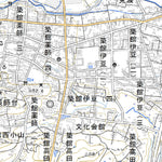 Pacific Spatial Solutions, Inc. 584100 築館 （つきだて Tsukidate）, 地形図 digital map