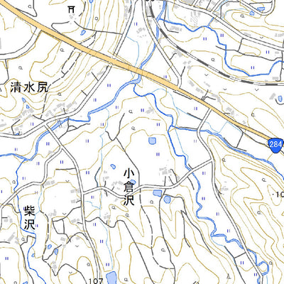 Pacific Spatial Solutions, Inc. 584121 有壁 （ありかべ Arikabe）, 地形図 digital map