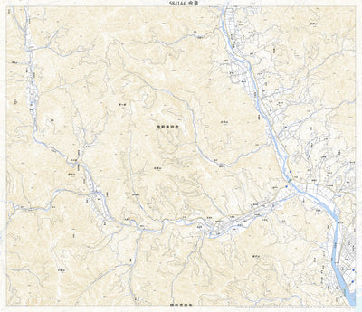 Pacific Spatial Solutions, Inc. 584144 今泉 （いまいずみ Imaizumi）, 地形図 digital map
