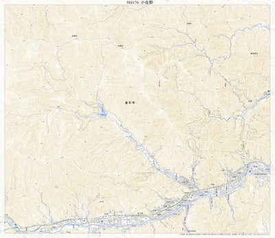 Pacific Spatial Solutions, Inc. 584176 小佐野 （こさの Kosano）, 地形図 digital map