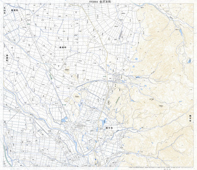 Pacific Spatial Solutions, Inc. 594004 金沢本町 （かねざわもとまち Kanezawamotomachi）, 地形図 digital map