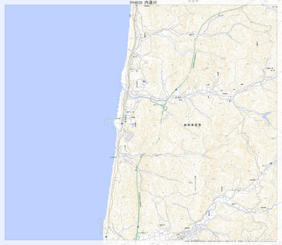 Pacific Spatial Solutions, Inc. 594020 内道川 （うちみちかわ Uchimichikawa）, 地形図 digital map