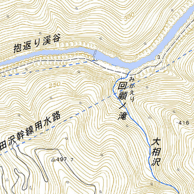 Pacific Spatial Solutions, Inc. 594035 抱返り溪谷 （だきがえりけいこく Dakigaerikeikoku）, 地形図 digital map
