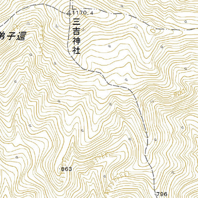 Pacific Spatial Solutions, Inc. 594052 太平山 （たいへいざん Taiheizan）, 地形図 digital map