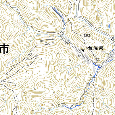 Pacific Spatial Solutions, Inc. 594110 花巻温泉 （はなまきおんせん Hanamakionsen）, 地形図 digital map