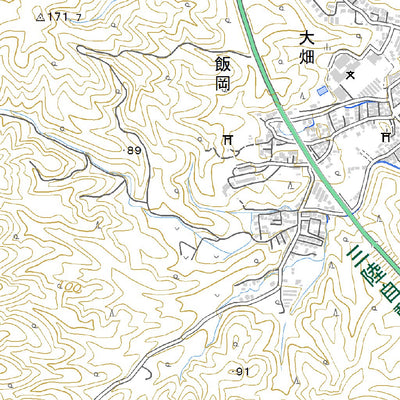 Pacific Spatial Solutions, Inc. 594117 陸中山田 （りくちゅうやまだ Rikuchuyamada）, 地形図 digital map