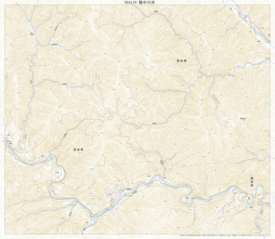 Pacific Spatial Solutions, Inc. 594135 陸中川井 （りくちゅうかわい Rikuchukawai）, 地形図 digital map