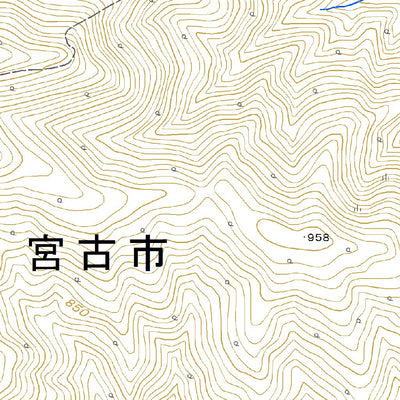 Pacific Spatial Solutions, Inc. 594146 峠ﾉ神山 （とうげのかみやま Togenokamiyama）, 地形図 digital map