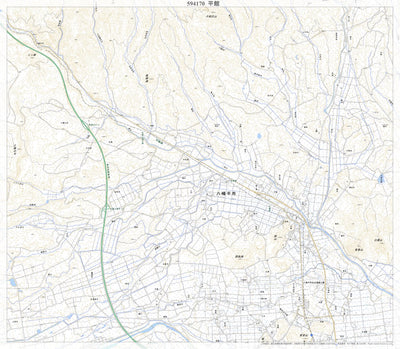 Pacific Spatial Solutions, Inc. 594170 平館 （たいらだて Tairadate）, 地形図 digital map
