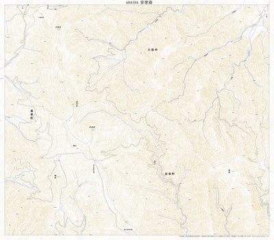 Pacific Spatial Solutions, Inc. 604104 安家森 （あっかもり Akkamori）, 地形図 digital map