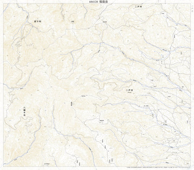 Pacific Spatial Solutions, Inc. 604120 稲庭岳 （いなにわだけ Inaniwadake）, 地形図 digital map
