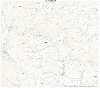 Pacific Spatial Solutions, Inc. 604135 陸中大野 （りくちゅうおおの Rikuchuono）, 地形図 digital map