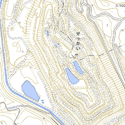 Pacific Spatial Solutions, Inc. 604154 新井田 （にいだ Niida）, 地形図 digital map