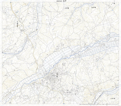 Pacific Spatial Solutions, Inc. 604162 五戸 （ごのへ Gonohe）, 地形図 digital map