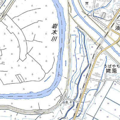 Pacific Spatial Solutions, Inc. 614013 五所川原 （ごしょがわら Goshogawara）, 地形図 digital map