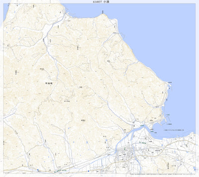 Pacific Spatial Solutions, Inc. 614037 小湊 （こみなと Kominato）, 地形図 digital map