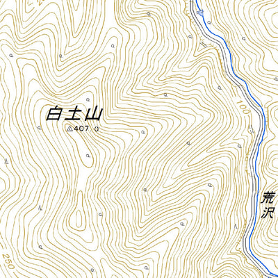 Pacific Spatial Solutions, Inc. 624007 白土山 （しろつちやま Shirotsuchiyama）, 地形図 digital map