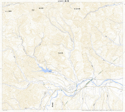 Pacific Spatial Solutions, Inc. 624032 湯ﾉ里 （ゆのさと Yunosato）, 地形図 digital map