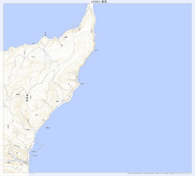 Pacific Spatial Solutions, Inc. 633924 奥尻 （おくしり Okushiri）, 地形図 digital map