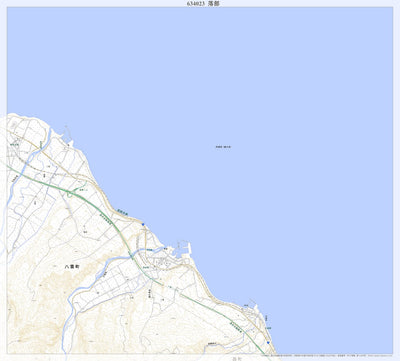 Pacific Spatial Solutions, Inc. 634023 落部 （おとしべ Otoshibe）, 地形図 digital map