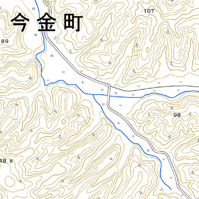Pacific Spatial Solutions, Inc. 634040 八束 （やつか Yatsuka）, 地形図 digital map