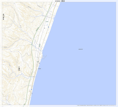 Pacific Spatial Solutions, Inc. 634042 黒岩 （くろいわ Kuroiwa）, 地形図 digital map