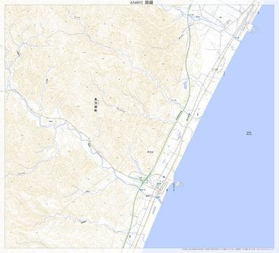 Pacific Spatial Solutions, Inc. 634052 国縫 （くんぬい Kunnui）, 地形図 digital map