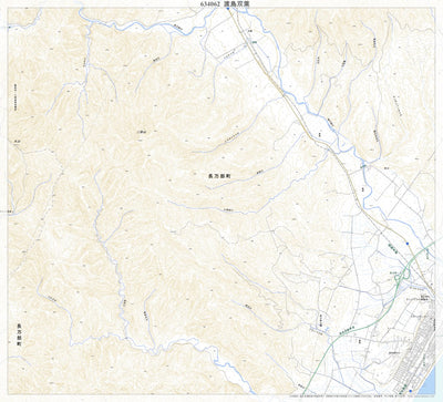 Pacific Spatial Solutions, Inc. 634062 渡島双葉 （おしまふたば Oshimafutaba）, 地形図 digital map