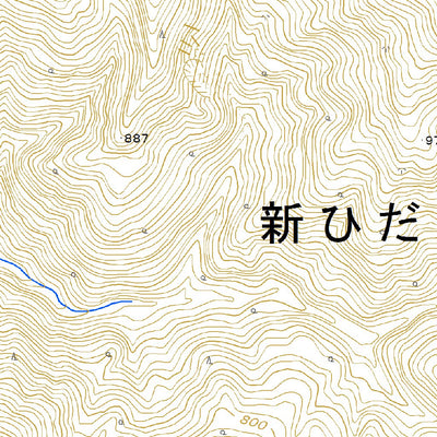 Pacific Spatial Solutions, Inc. 634265 日高大山 （ひだかおおやま Hidakaoyama）, 地形図 digital map