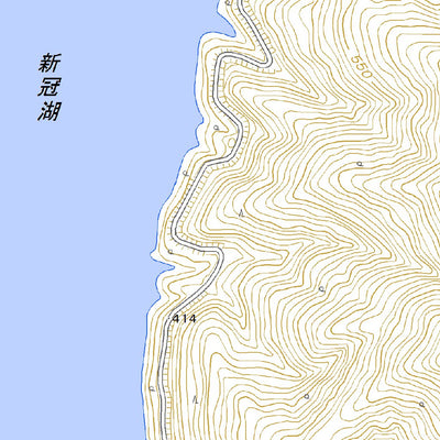 Pacific Spatial Solutions, Inc. 634274 新冠湖 （にいかっぷこ Niikappuko）, 地形図 digital map
