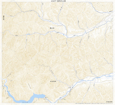 Pacific Spatial Solutions, Inc. 634277 岩内川上流 （いわないがわじょうり Iwanaigawajori）, 地形図 digital map