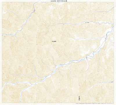 Pacific Spatial Solutions, Inc. 634350 ヌビナイ川上流 （ぬびないがわじょうり Nubinaigawajori）, 地形図 digital map