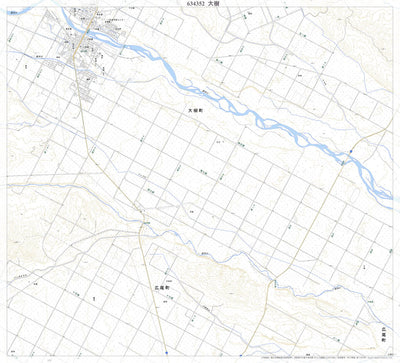 Pacific Spatial Solutions, Inc. 634352 大樹 （たいき Taiki）, 地形図 digital map