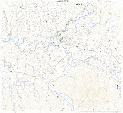 Pacific Spatial Solutions, Inc. 644015 ニセコ （にせこ Niseko）, 地形図 digital map
