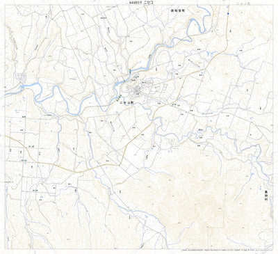 Pacific Spatial Solutions, Inc. 644015 ニセコ （にせこ Niseko）, 地形図 digital map